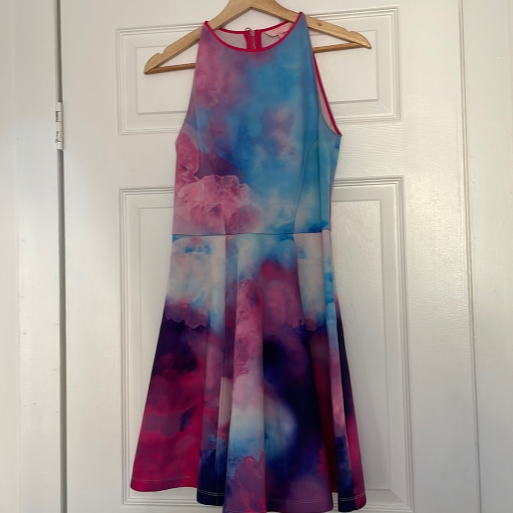Multi color A-line mini dress